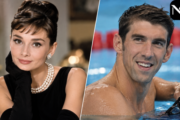 Audrey Hepburn and Michael Phelps: No Connection, Two Incredible Stories