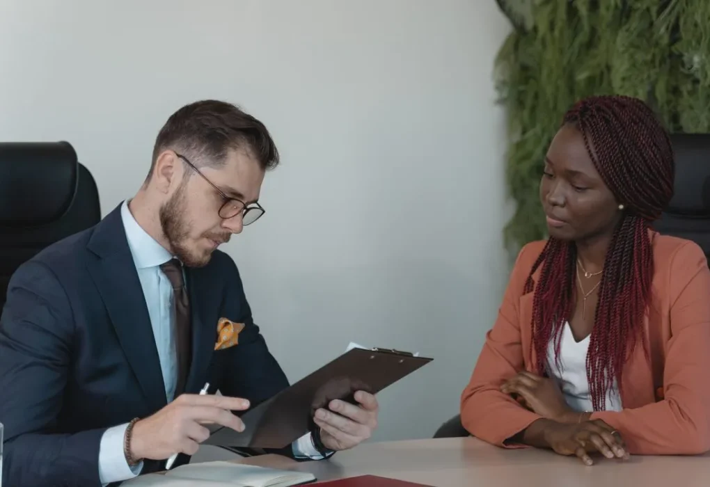 how to answer tell me about yourself in an interview - job interview in a modern office